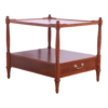 Mid-Century bedside table with wood drawer