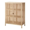 Minimalist Beige Wood Nightstand