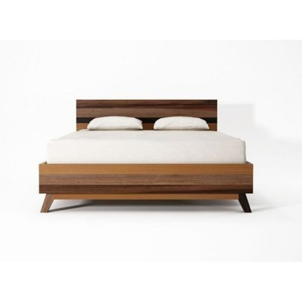 Minimalist Scandinavian Teak Wood Bed