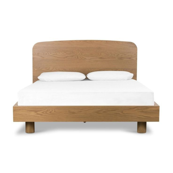 Minimalist Scandinavian Teak Wood Bed Frame by Daabadi Furniture