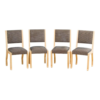 Modern Beige and Brown Wood Dining Chair