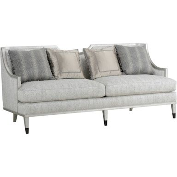Modern Silver Frame Gray Sofa