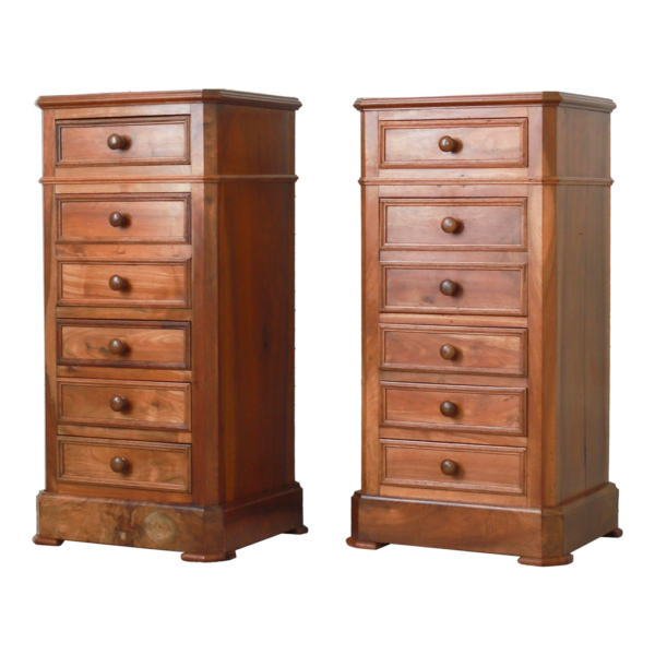 Modern Teak Wood Brown Bedside Table