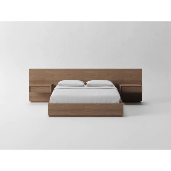 Modern Teak Wood Platform Bed