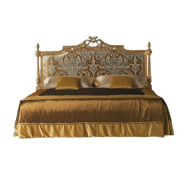 Renaissance Style Bed with Ornate Headboard