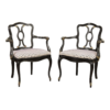 Rococo Dining Chair in Black and White