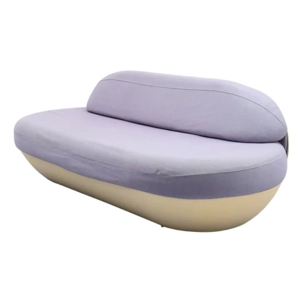 Lavender Loveseat Sofa, Modern Fabric Sofa, Comfortable Seating, Stylish Living Room Furniture