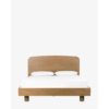 Teak Wood Bed Frame with Mid-Century Modern Design