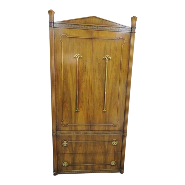 Timeless design wardrobe made of wood, perfect for adding style and storage to any room.