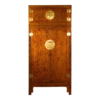 Timeless Design Brown and Gold Wood Armoire