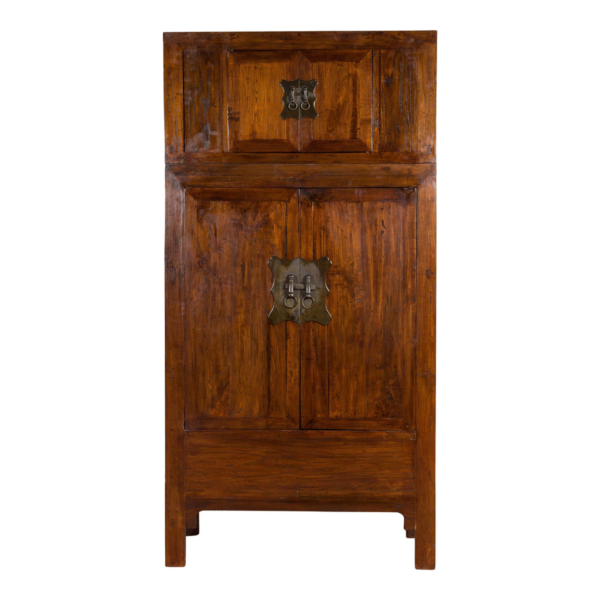 Wooden armoire with timeless design.