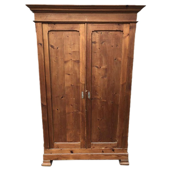 Elegant wooden armoire with ample storage space.