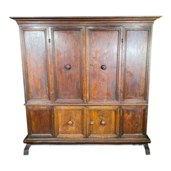 Classic wood wardrobe with ample storage