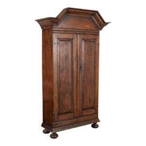 Classic wooden wardrobe with two doors