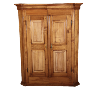 Classic brown corner Armoire with wood construction