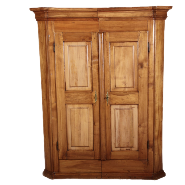 Classic brown corner Armoire with wood construction