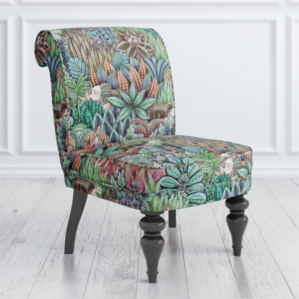 Floral Print Accent Chair