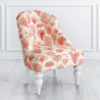 Classic sofa with coral pattern fabric, wooden frame, Daabadi Furniture