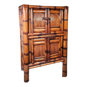 Rustic bamboo wardrobe with a timeless design