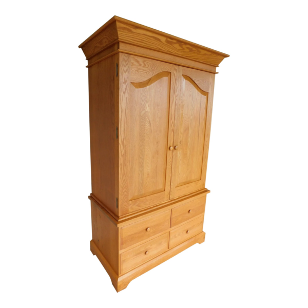 Classic Beige Wood Wardrobe