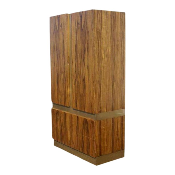 Brown Wood Wardrobe