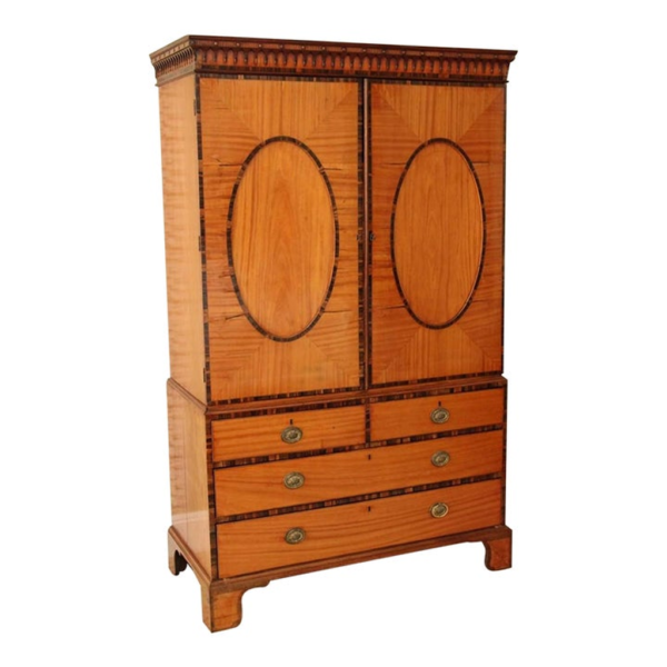Brown Wood Wardrobe