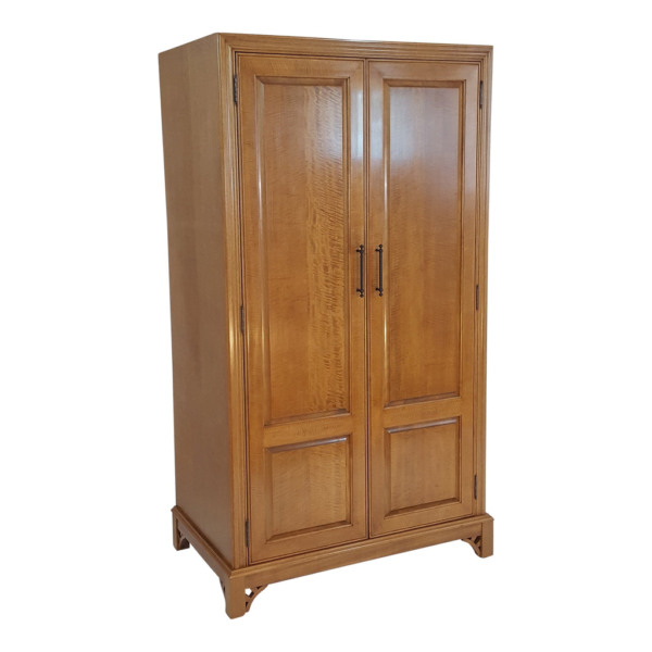 Classic brown wood wardrobe
