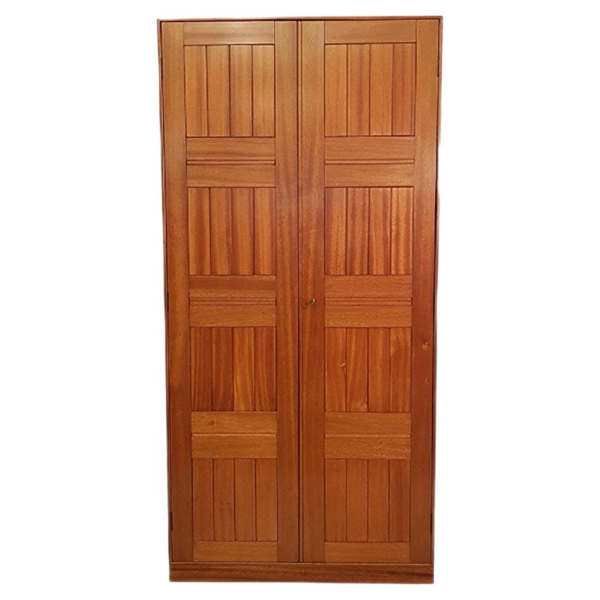 Classic Wood Wardrobe with Double Doors