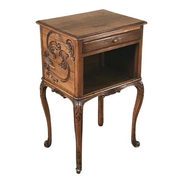 Victorian Carved Wood nightstand