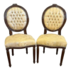 Victorian Era Dining Chair Wood Upholstered