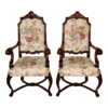 Victorian Era Dining Chair with Floral Upholstery