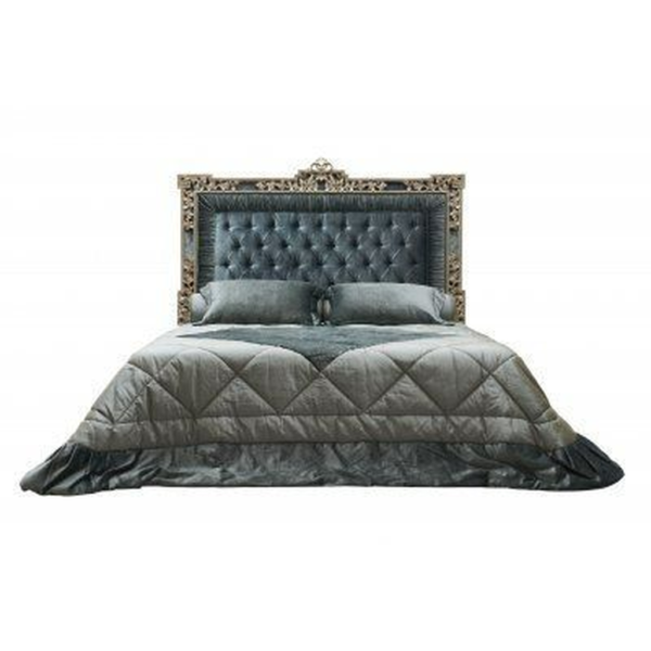 Victorian Era gray Wood Bed