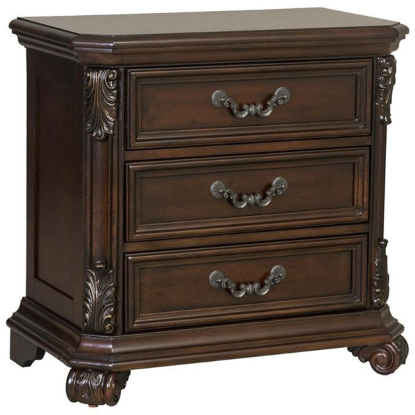Victorian Style Mahogany Wood Nightstand