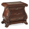Victorian Style Nightstand with Marble Top