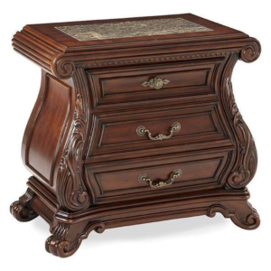 Victorian style nightstand with marble top
