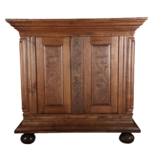 Vintage Carved Wood Armoire