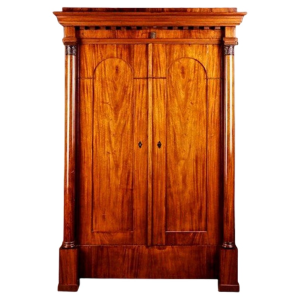 Vintage Style Brown Wooden Armoire