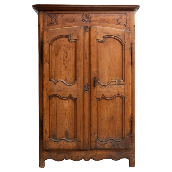 Vintage Style Brown Wood Armoire