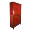 Vintage Style Armoire Wood Red Finish