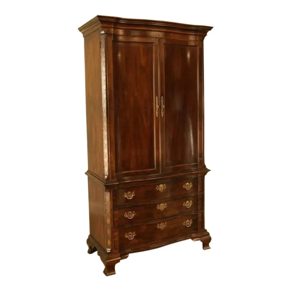 Vintage Style Brown Wood Armoire Daabadi Furniture exporter