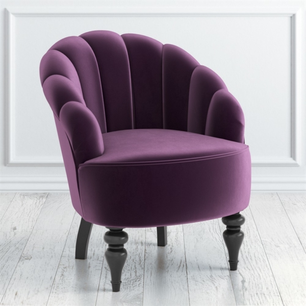 Purple velvet vintage style sofa