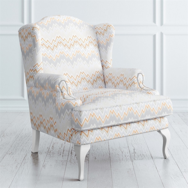 Modern Zigzag Wingback Armchair by Daabadi Furniture supplier